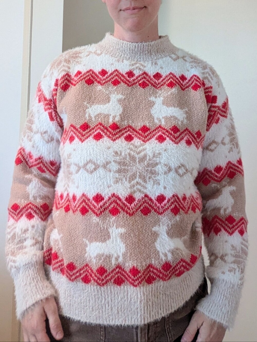 Super Soft And Cozy Reindeer Christmas Sweater